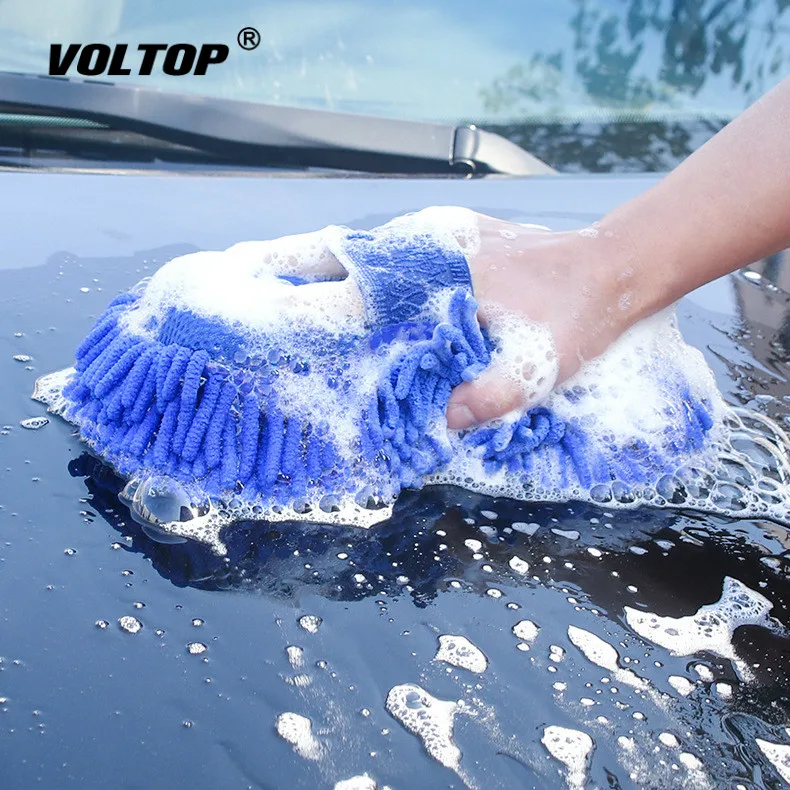 

Car Care Cleaning Tool Brushes Ultrafine Fiber Chenille Car Wash Gloves Brushes Microfiber Motorcycle Washer