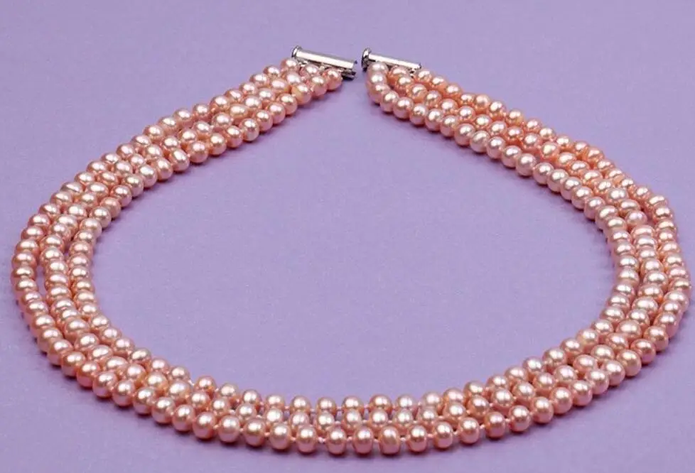 

Wholesale price ^^^ Charm 6-7mm AA Peacock Green Near Round Cultured Freshwater Pearl Necklace