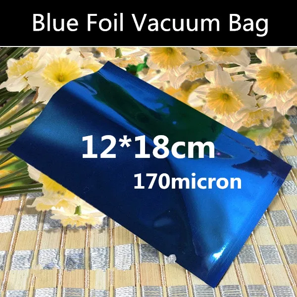 100pcs 12x18cm High Quality 170micron Aluminum Foil Mylar Vacuum Bags