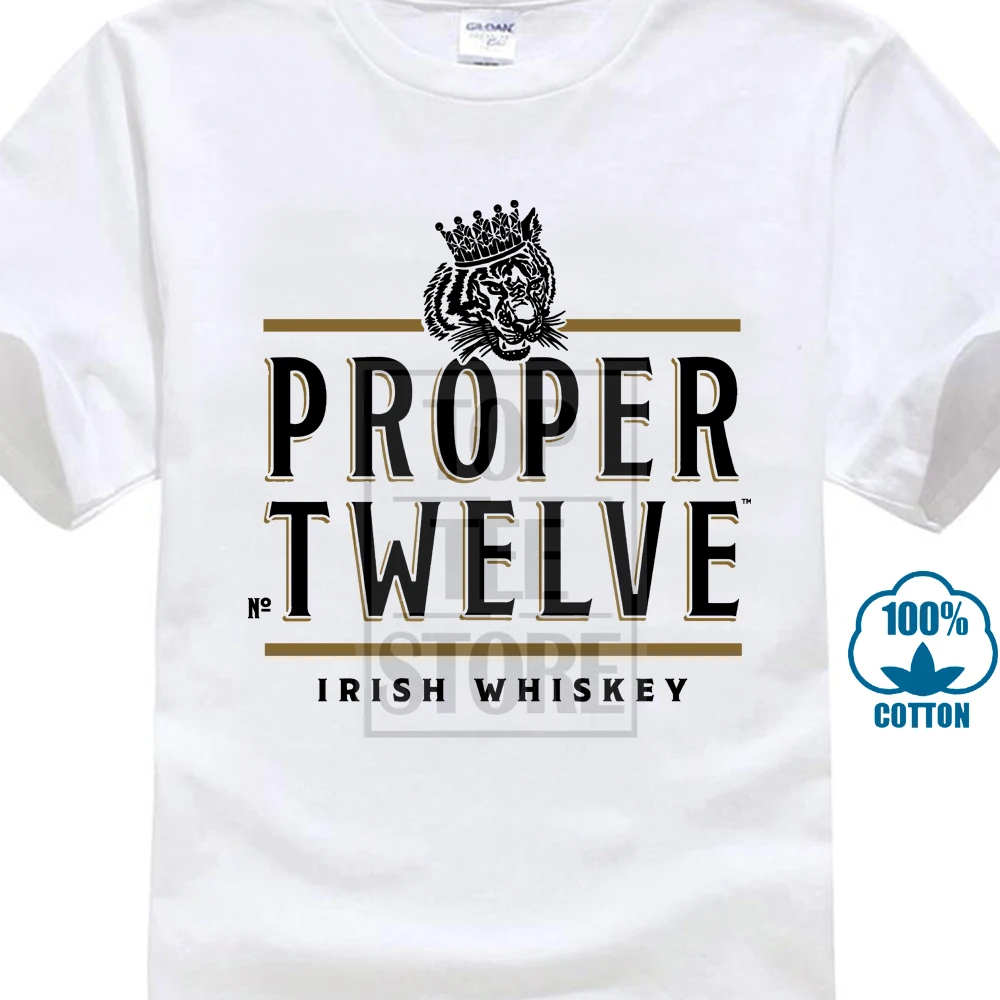 

New New Proper No 12 Twelve Irish Whiskey Connor Mcgregor Graphic T Shirt Tee Summer O Neck Tee Free Shipping Cheap Tee