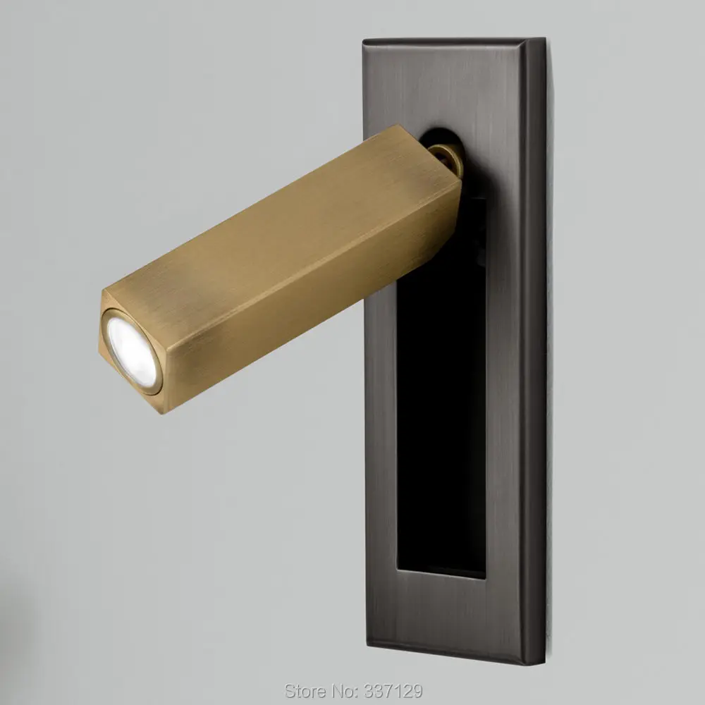 

Topoch Nordic Wall Sconces 3W LED Lamp Tilts Rotates Muti Finishes Auto On/Off When Opens/Closes for Bedroom Foyer Corridor