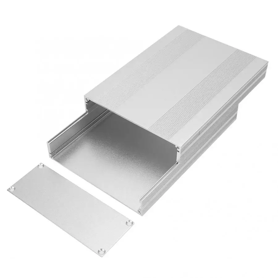 

54*145*200mm Aluminum Enclosure PCB Instrument Cooling Box Electronic Project Case Circuit Board Holder