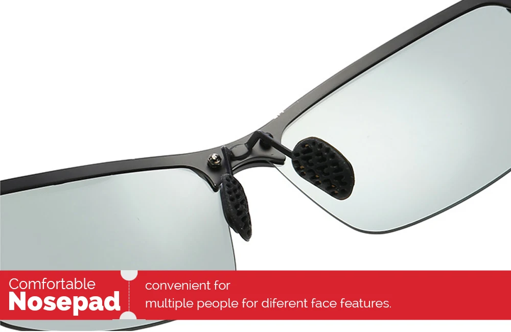 VIVIBEE оправы Цвет изменение солнцезащитные очки для вождения Для мужчин драйвер квадратныая металлическая Для женщин летние фотохромные поляризационные солнцезащитные очки