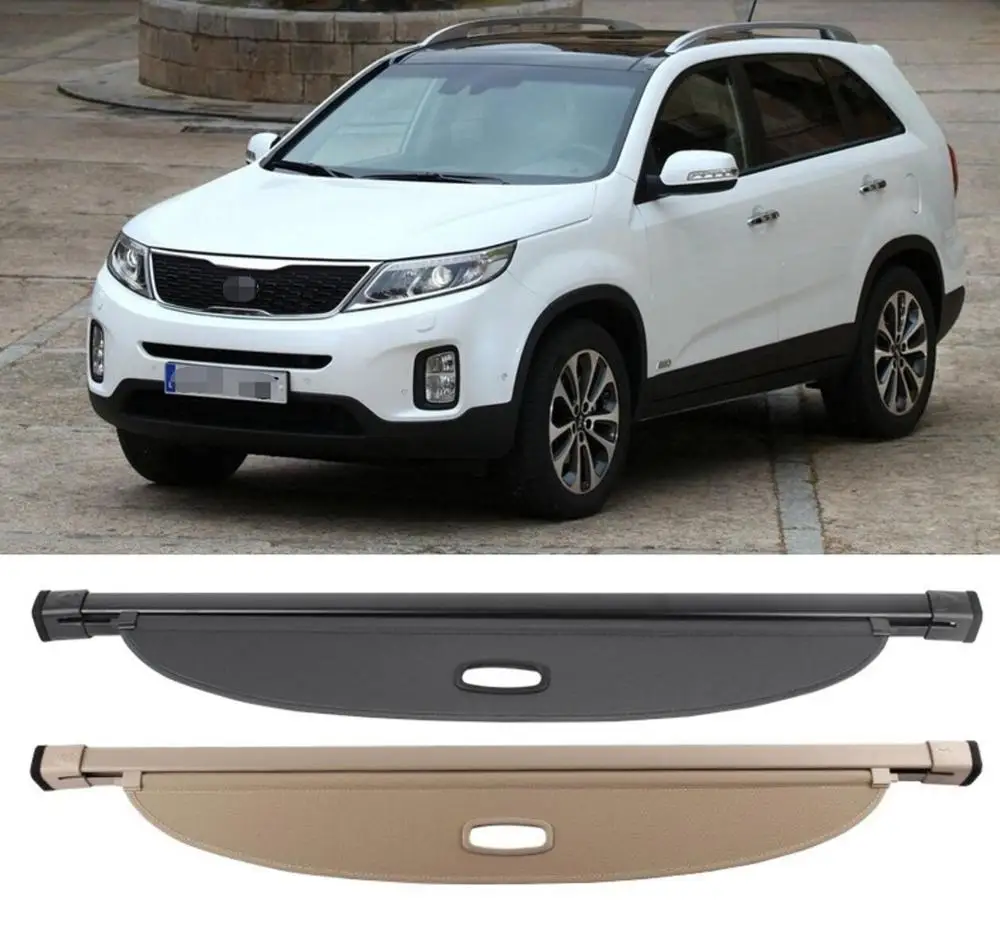 

For KIA Sorento 2013 2014 Rear Trunk Cargo Cover Security Shield Screen shade High Qualit Car Accessories