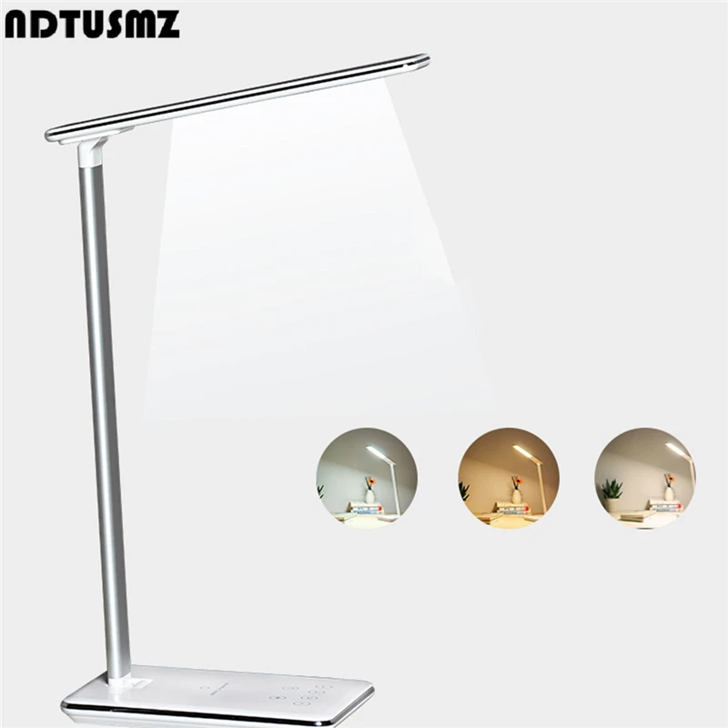 

Dimmable LED Desk Table Lamp Foldable Eye Care LEDs Bulbs Shadeless Sensor Touch Rechargeable PC with Usb Charging Port Lamps