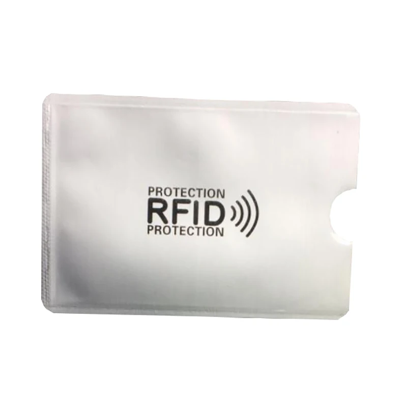 

5pcs Anti Rfid Wallet Blocking Reader Lock Bank Card Holder Id Bank Card Case Protection Credit Card Storage Bags Aluminium