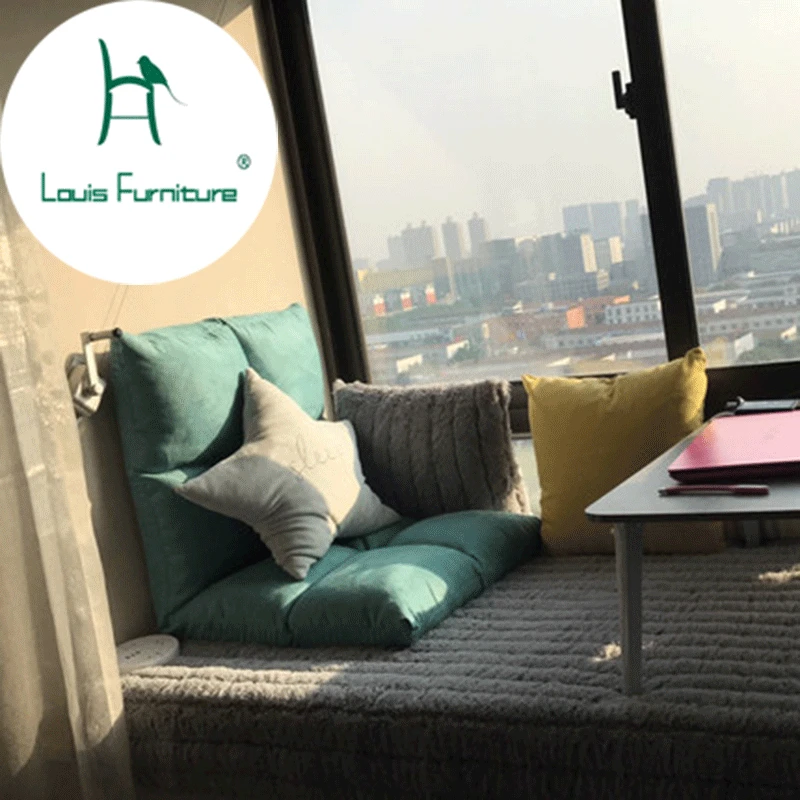 

Louis Fashion Lazy Sofa, Single Tatami Floor, Sofa Balcony, Floating Window, Bed,Backrest , Computer Chairs