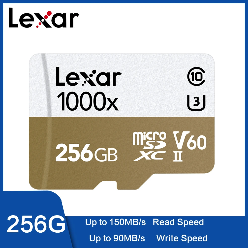 Lexar 2019 Новый Micro SD 150 МБ/с./с 1000x класс 10 128 Гб 64 ГБ 32 ГБ micro SDXC tf считыватель карт памяти UHS для дрона спортивной видеокамеры