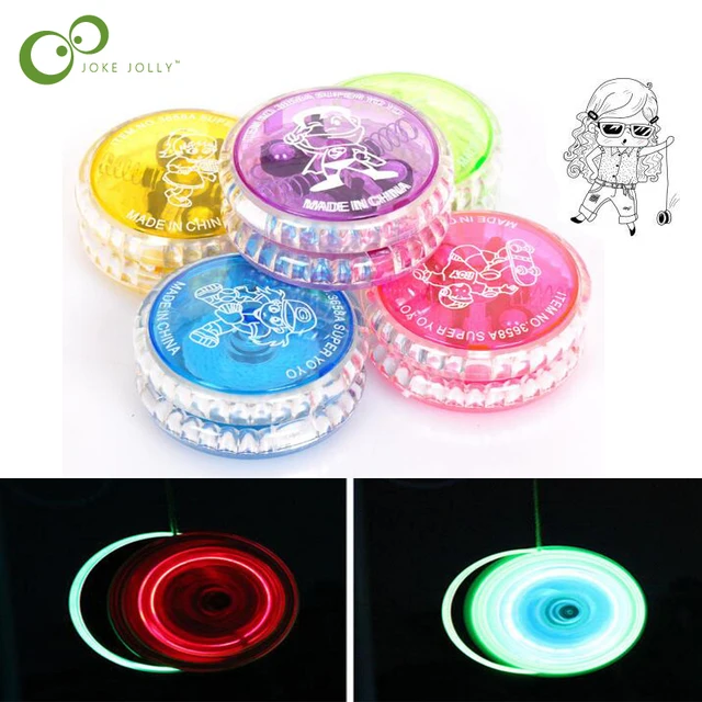 1Pc High Speed YoYo Ball Luminous Flashing Child Clutch Mechanism Yo-Yo Toys for Kid Entertainment ladybug Children Gift ZXH 1