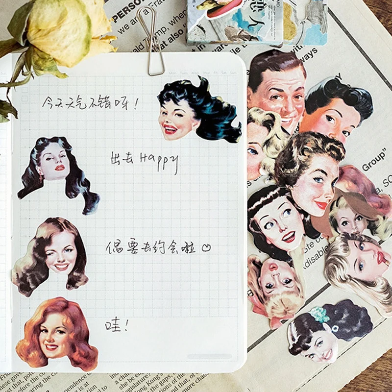 45 шт./кор. модная женская Современная Эра мини бумажная наклейка украшение сделай