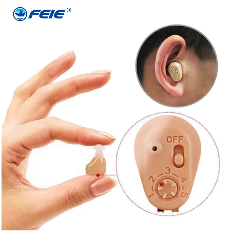 

Rechargeable Mini hearing aid ,invisible Ear Headphone Deafness ,ITE heaing aids Silicone earplugs free shipping s-219