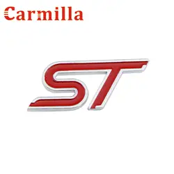 Carmilla ST S ABS хромированная решетка Стикеры для Ford Focus Fiesta Ecosport Kuga Побег Cruze Mondeo стайлинга автомобилей Спортивная Стикеры