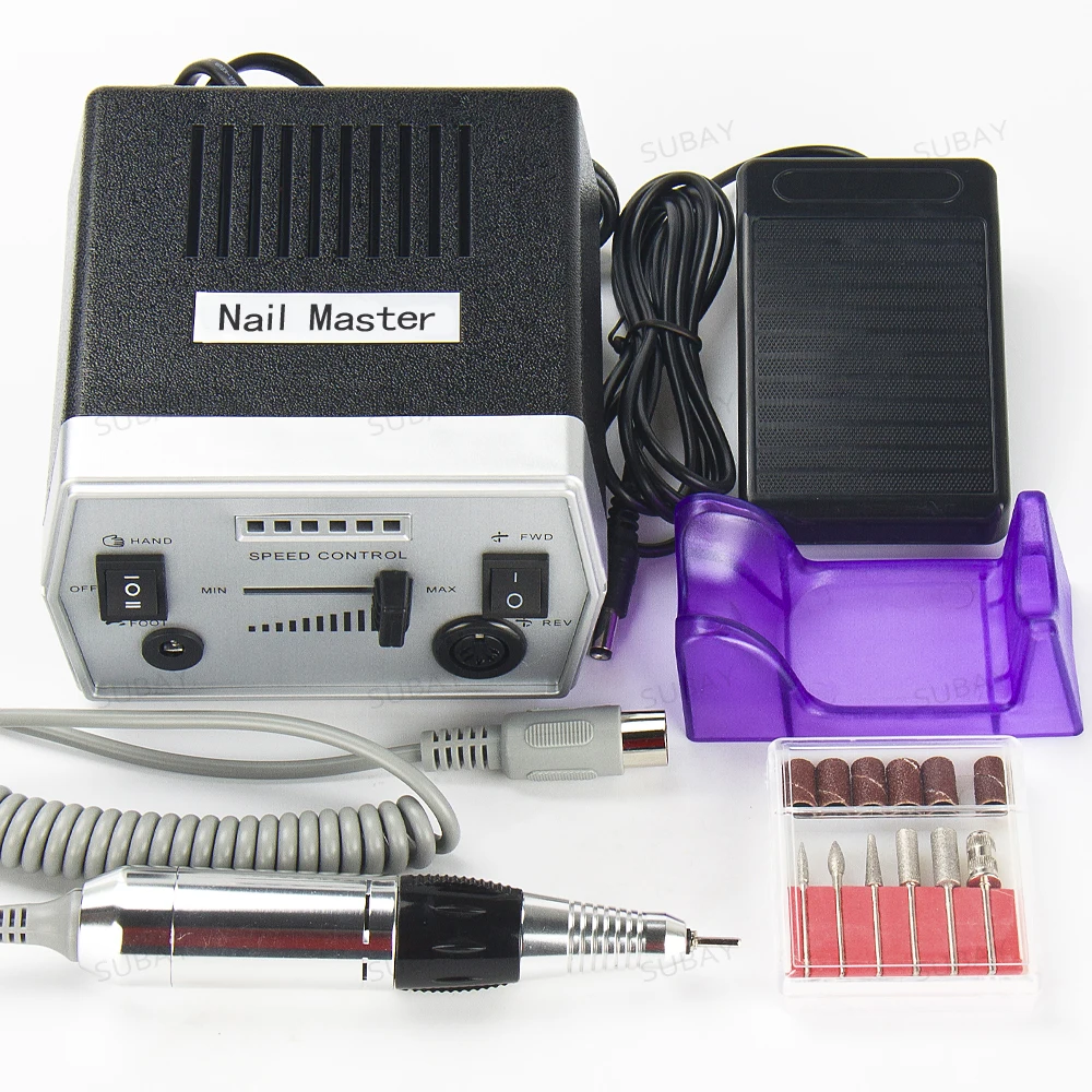 

30000RPM Black nail drill Nail Art Equipment Manicure Tools Pedicure Acrylics Grey Electric Nail Drill Pen Machine Set