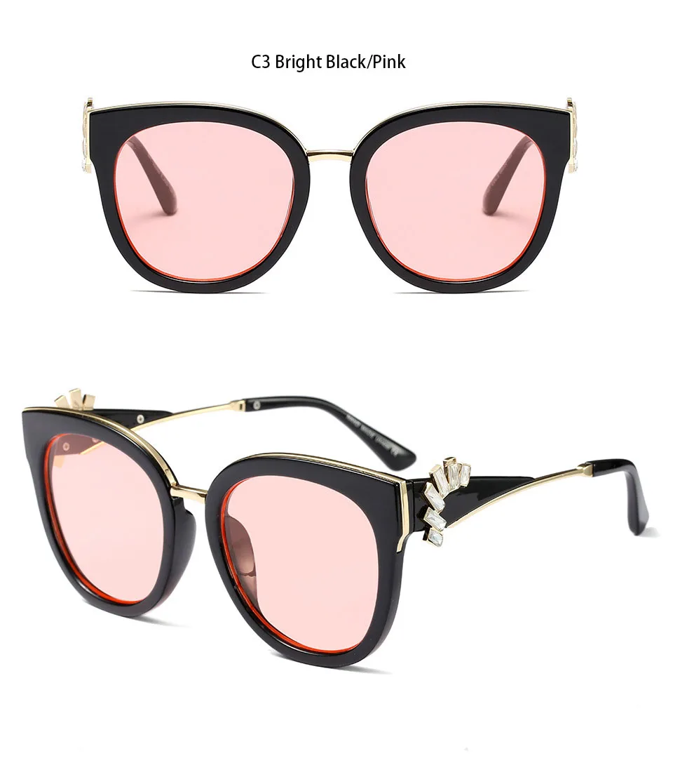 Oversized Crystal Acetate Black Cat Eye Sunglasses 2018 HTB1MTAdXPuhSKJjSspjq6Ai8VXas - Oversized Crystal Acetate Black Cat Eye Sunglasses 2018