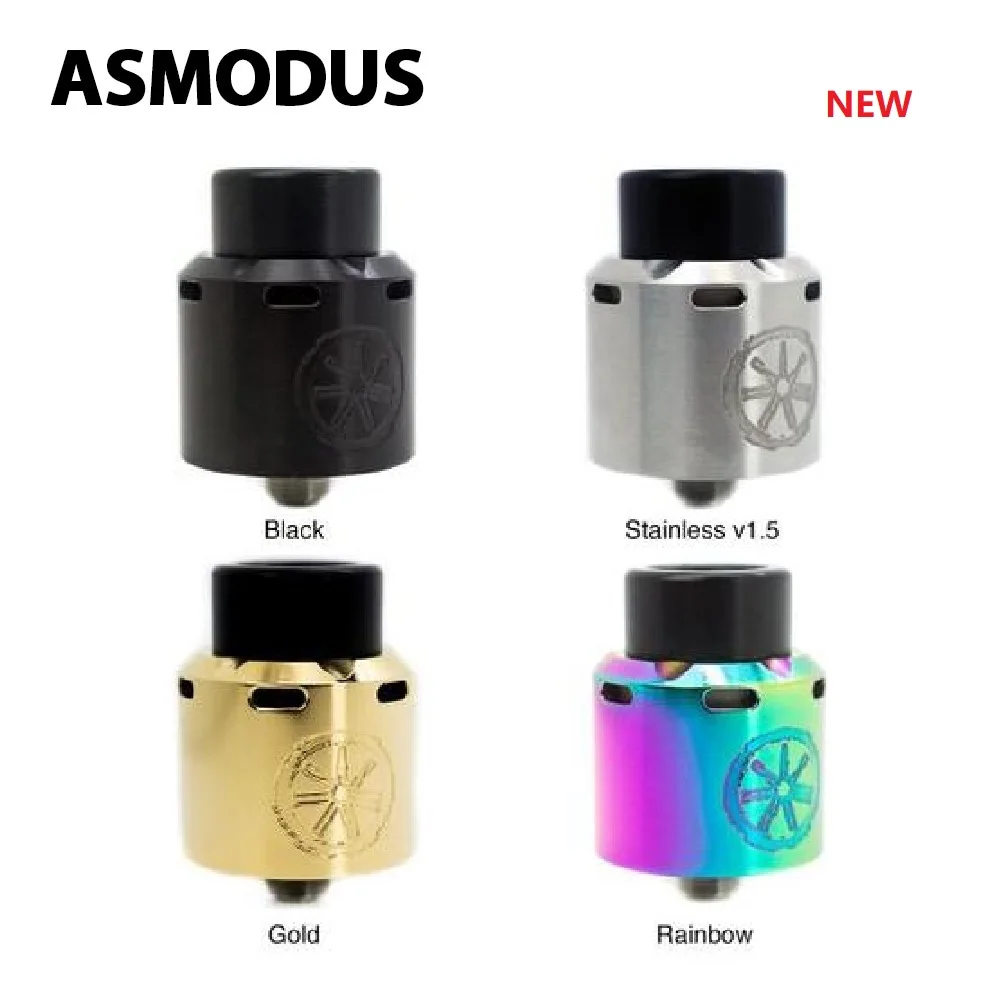 

Asmodus Blank RDA Atomizer with 0.2ohm Coil 24mm Leak-proof E-cig Tank with Adjustable Sextuple Top Airflow Slot Vs Zeux X Tank