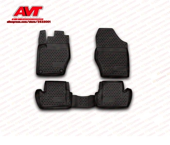 

Floor mats for Citroen DS4 2011- 4 pcs rubber rugs non slip rubber interior car styling accessories