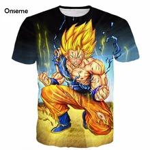 Men Women Cool Dragon Ball Z Super Saiyan 3D tees Anime Angry Goku Prints tshirts Harajuku Tee Shirts Cartoon t shirts NJ071