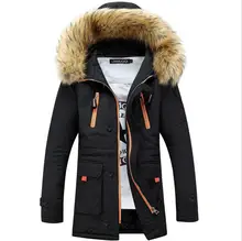 New 2017 Winter Jacket Fur Collar Men’S Cotton-padded Coat Thickening Jacket Parka Men Manteau Homme w499