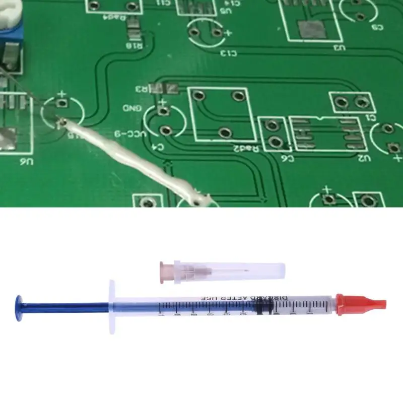 1 шт. 0,2 мл PCB ремонт Восстановление серебро кондуктивная проволока клей пастообразный клей