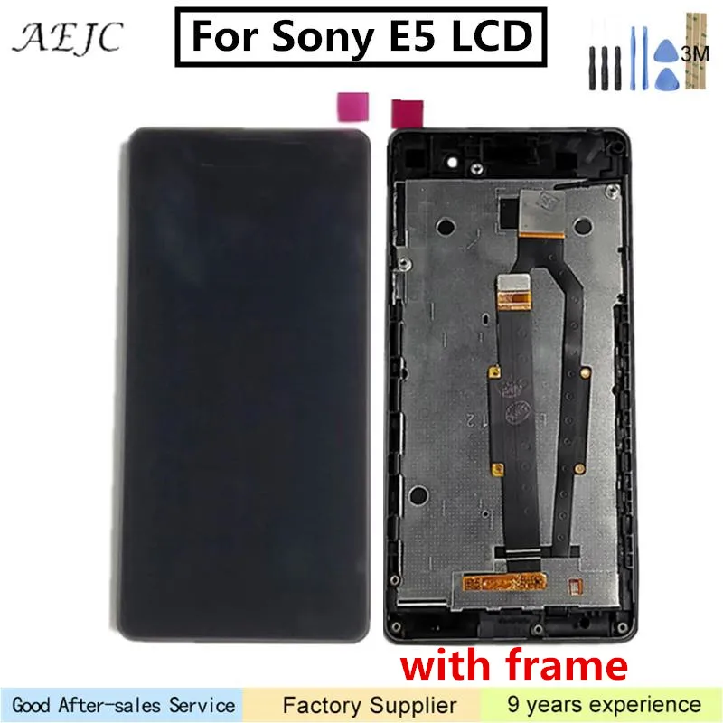 

For Sony Xperia E5 F3311 F3313 LCD Display Touch Screen Digitizer Delivery Fast 5.0 inch Screen with frame