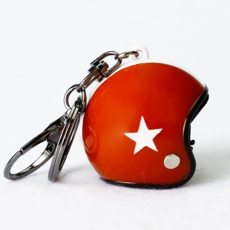 

2019 Creative Motorcycle Safety Helmets Car Auto Keychain Pendant Classic Keyring Keyfob Casque Holder Car Accessories