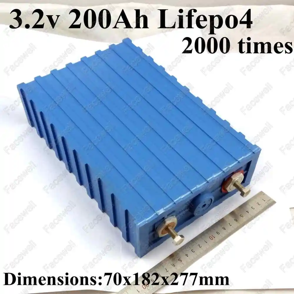 4pcs GTK 3.2v 200Ah Large capacity lifepo4 battery cell 200A 100ah for EV solar energy power supply system fast charge cells kit (7)