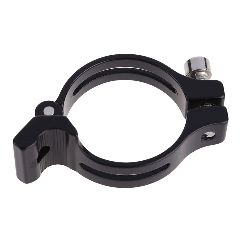 2019 الجملة دائم أخف الجبهة Derailleur قسى على المشبك جبل المشبك 31.8mm الأسود دراجة أجزاء الدراجة اكسسوارات MJ