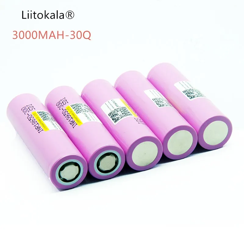 Liitokala novo para Для inr 18650 30q inr 18650 bateria 3,7 v 3000 mah Li-Ion baterias recarregaveis