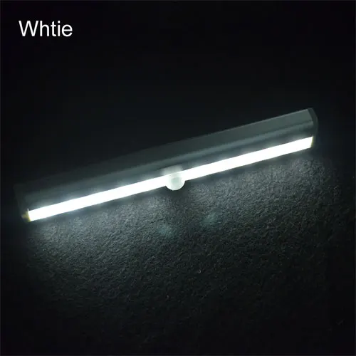 Портативный светодиодный светильник под шкаф, Ночной светильник с датчиком движения, настенный светильник для шкафа, кухонный шкаф, светодиодный светильник для бара, аварийный светильник - Испускаемый цвет: White