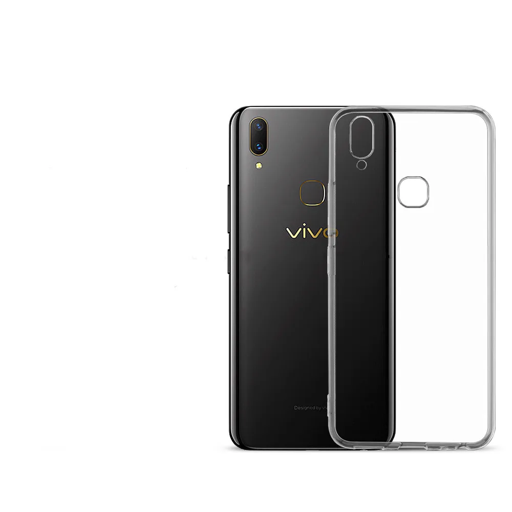 Прозрачный Кристальный мягкий Back Полный Обложка для vivo Y51 Ультратонкие Тонкий