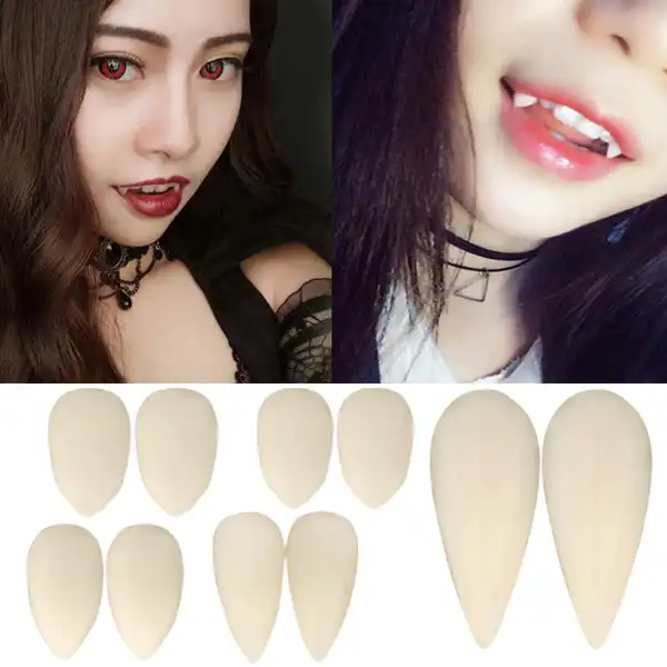 Fausses dents en acrylique pour Halloween et cosplay