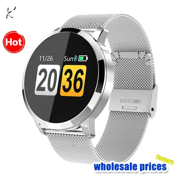 

K' Q8 Smart Watch OLED Color Screen men Fashion Fitness Tracker Heart Rate Monitor Blood Pressure Oxygen Pedometer Smartwatch