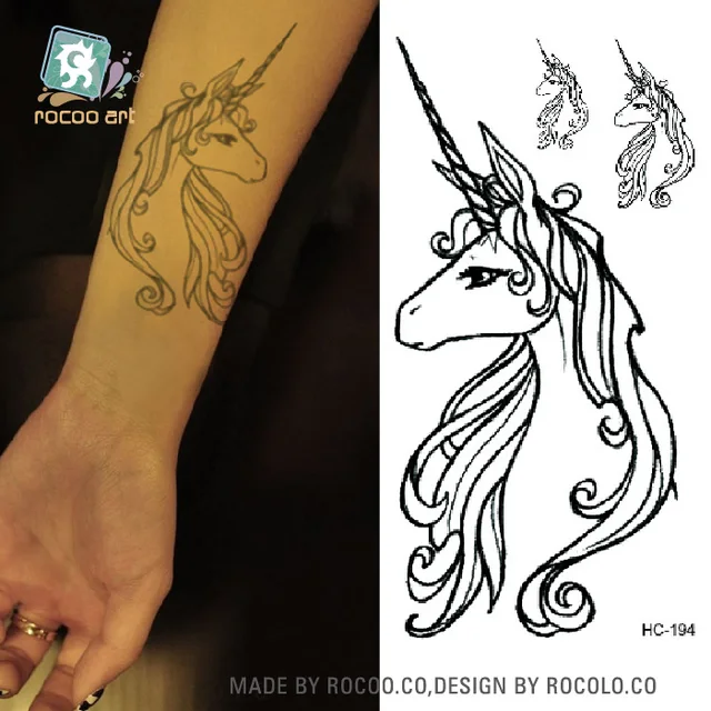 Body Art Sex Products Black White Unicorn Horse Water Transfer Temporary Fast Flash Fake Tattoos Sticker Taty Body Art Sex Products Black White Unicorn Horse Water Transfer Temporary Fast Flash Fake Tattoos Sticker Taty