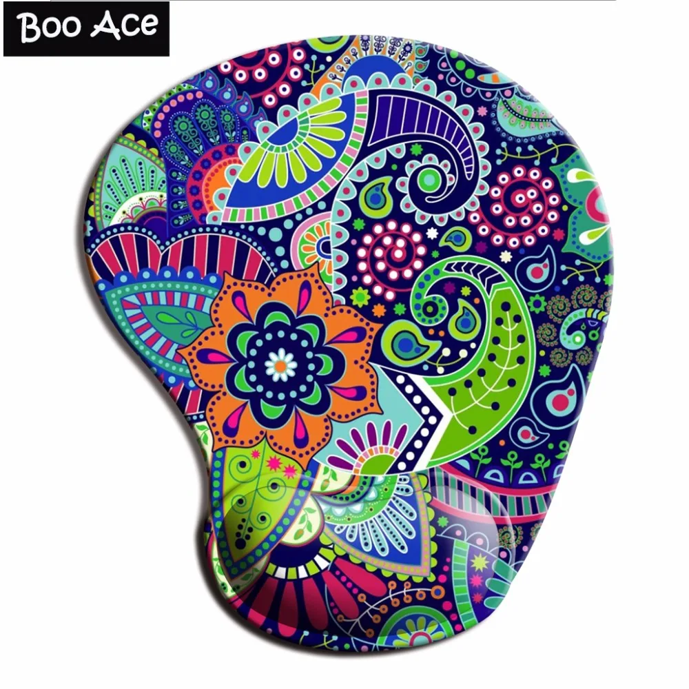 

Ergonomic Floral Pattern Mousepad with Wrist Support - Protect Your Wrists