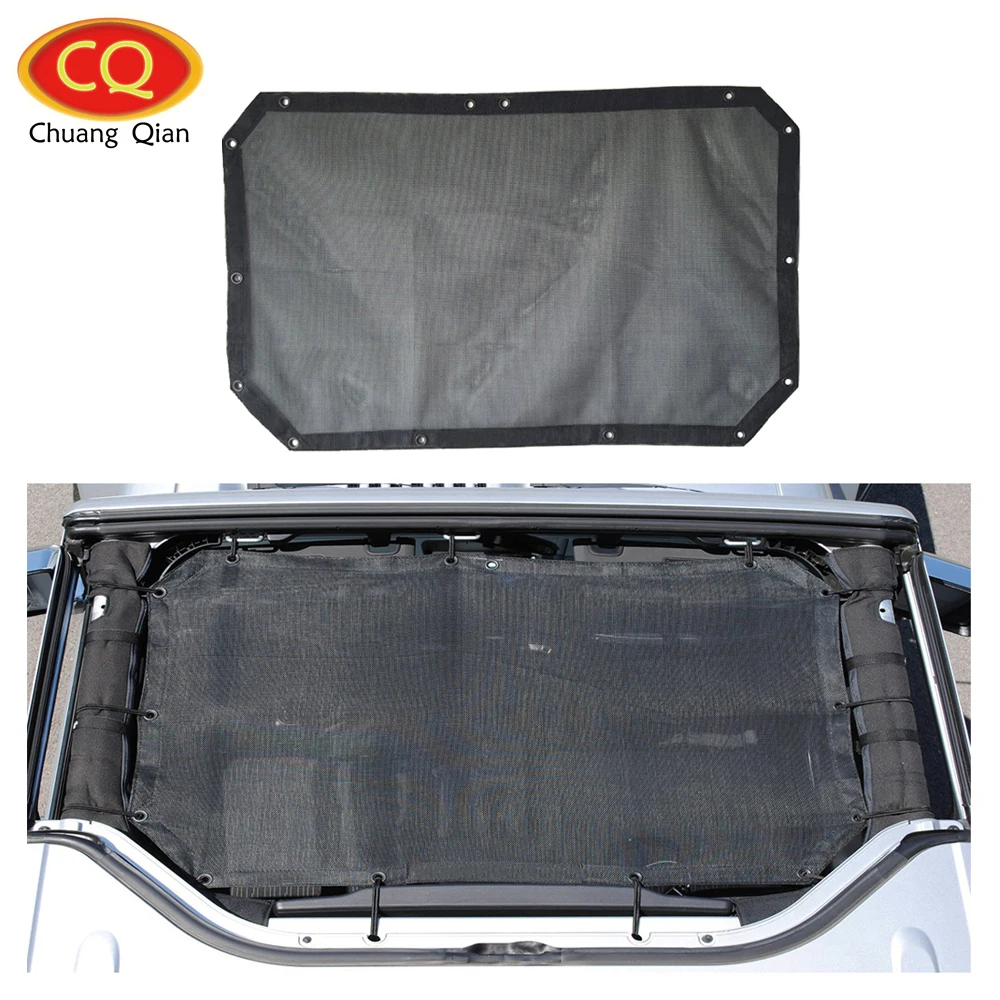 

Car Mesh Sun Shade Top Cover Eclipse Sunshade UV Protection for Jeep Wrangler JK 2007-2016 2 Door