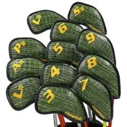 Новинка шампки гладильная доска для гольфа 12 шт./компл. с закрытием новый зеленый Цвет Змея Толстая поверхность из искусственной кожи