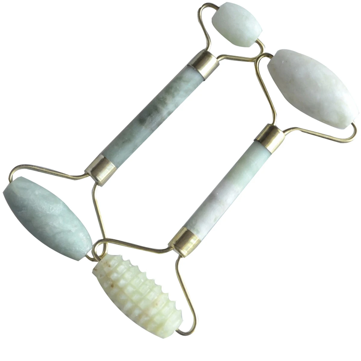 2Pcs Natural Jade Facial Massage Guasha Roller Traditional Medicine Jade Massage Stone Body Facial Skin Health Care Beauty Tool