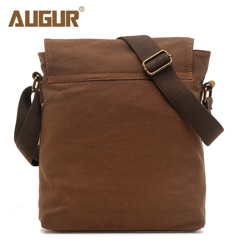 AUGUR 2018 Canvas Crossbody Bag Men Military Army Vintage Messenger Bags Large Shoulder Bag Casual