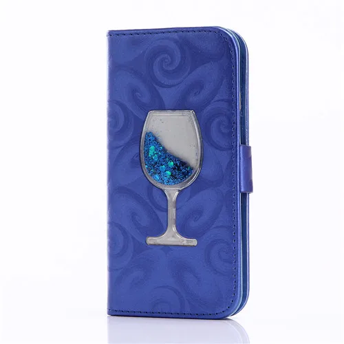 Чехол для телефона для Samsung Galaxy S8 S8Plus S7 S7edge S6 S6edge A310 A510 A7 A8 A9 J310 J510 J710 зыбучие пески кошелек чехол с подставкой Coque - Цвет: blue