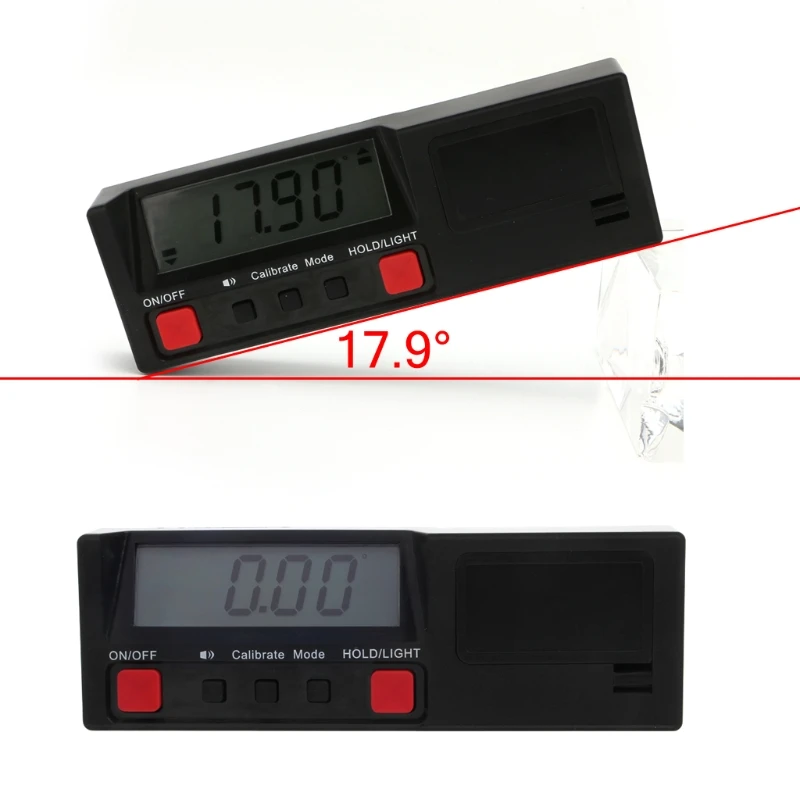  360 degree Digital Inclinometer Protractor Angle Finder Gauge Horizontal Bevel Backlight