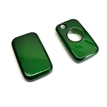 Одной кнопки дистанционного флип чехол ключ защиты глянцевой металлической зеленый цвет для mercedes benz