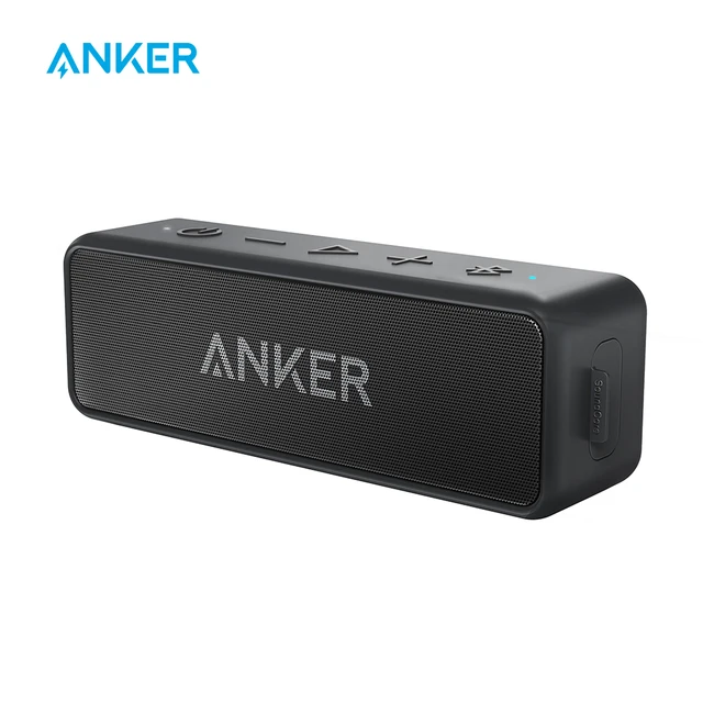 Anker SoundCore 2 портативная Bluetooth Беспроводной колонка лучше бас 24 часа воспроизведения 66ft Bluetooth Диапазон IPX5 сопротивление воды