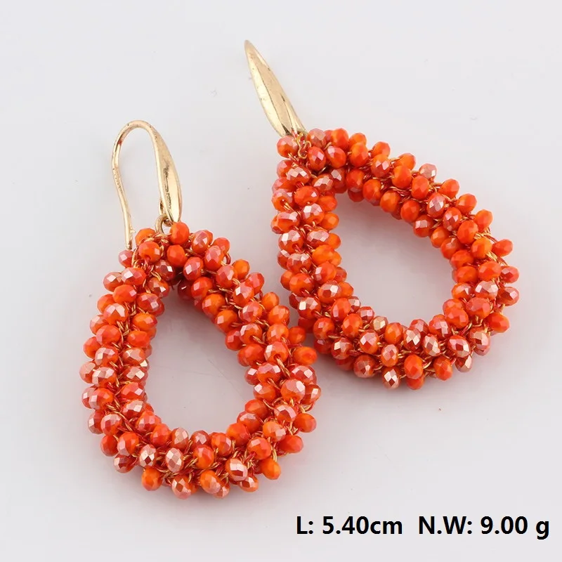 Earrings For woman Orange AB