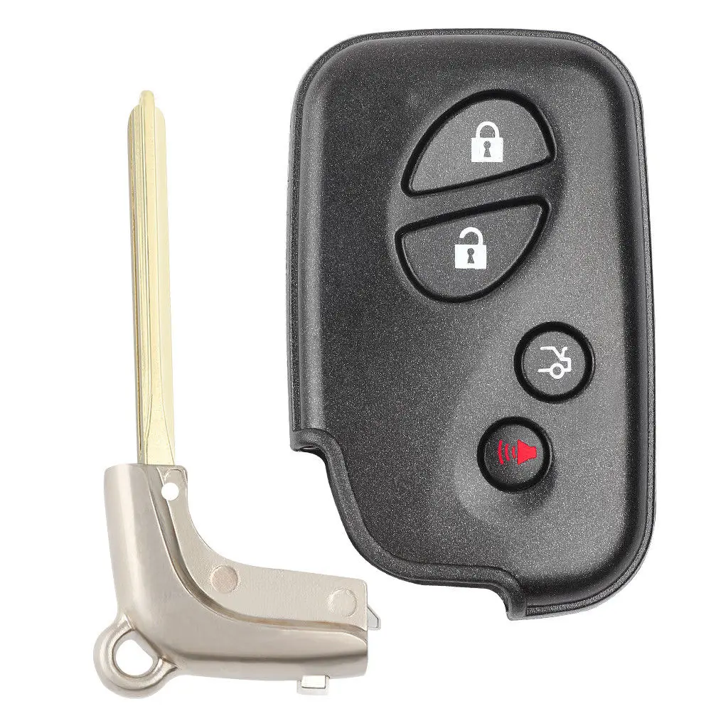 KEYECU дистанционный чехол для ключей Fob 4 кнопки Lexus IS250 RX350 GS430 GS350 2007 2014|Ключ от авто| |