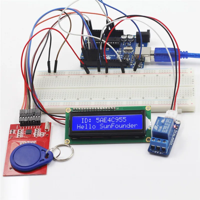 SunFounder RFID V2.0 стартовый комплект для Arduino Uno R3 Mega Nano печатная плата датчики макетная