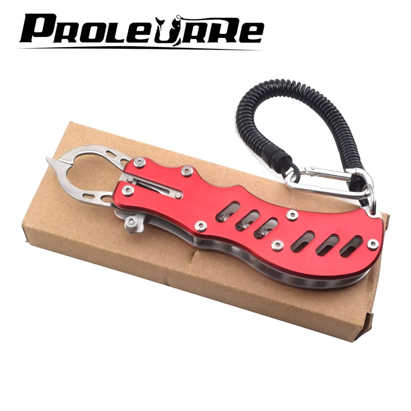 Proleurre Portable Fishing Gripper Trigger Stainless Steel Lock Fish