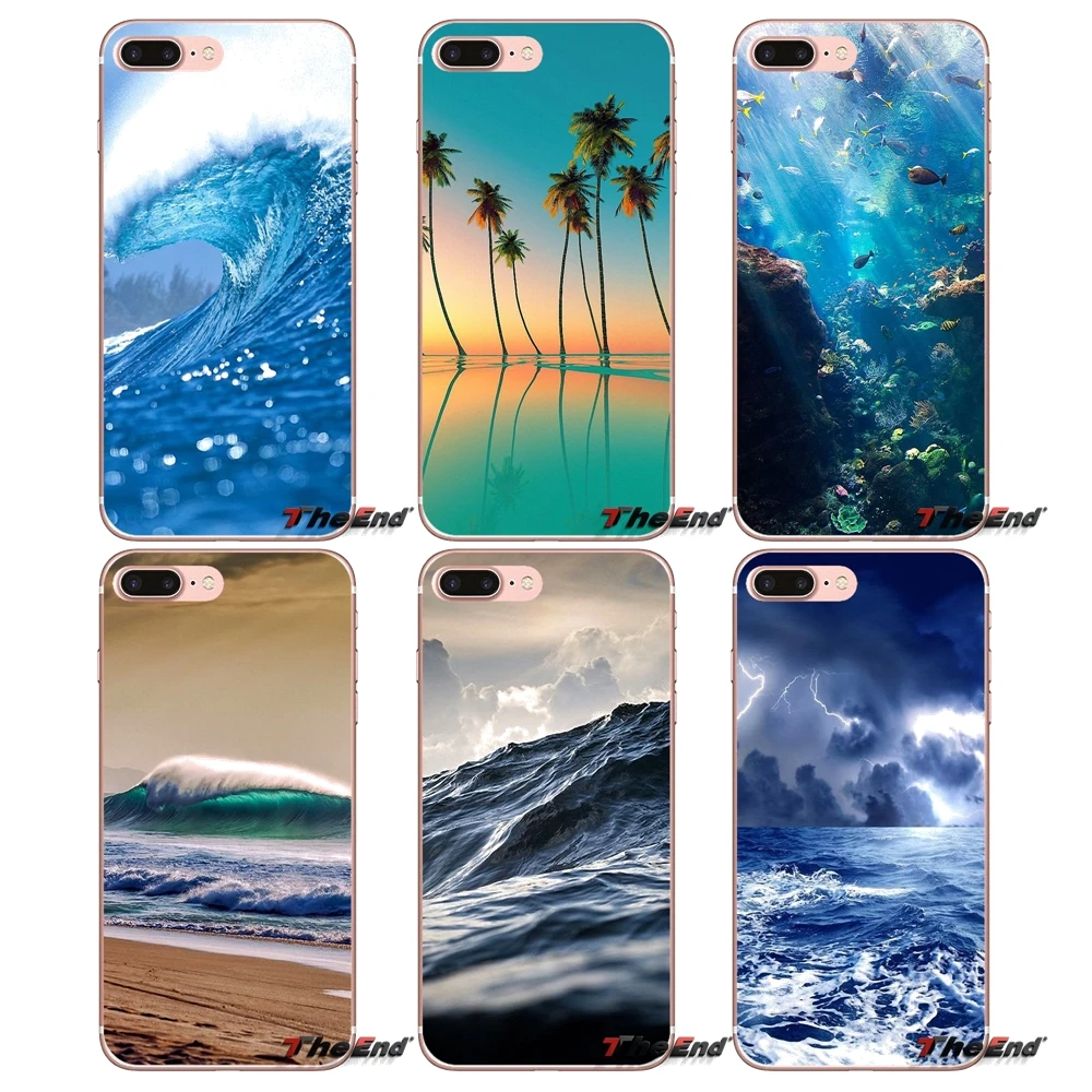Силиконовый чехол для телефона Samsung Galaxy S3 S4 S5 MINI S6 S7 edge S8 Plus Note 2 3 4 5 Grand Core Prime The Sea Ocean