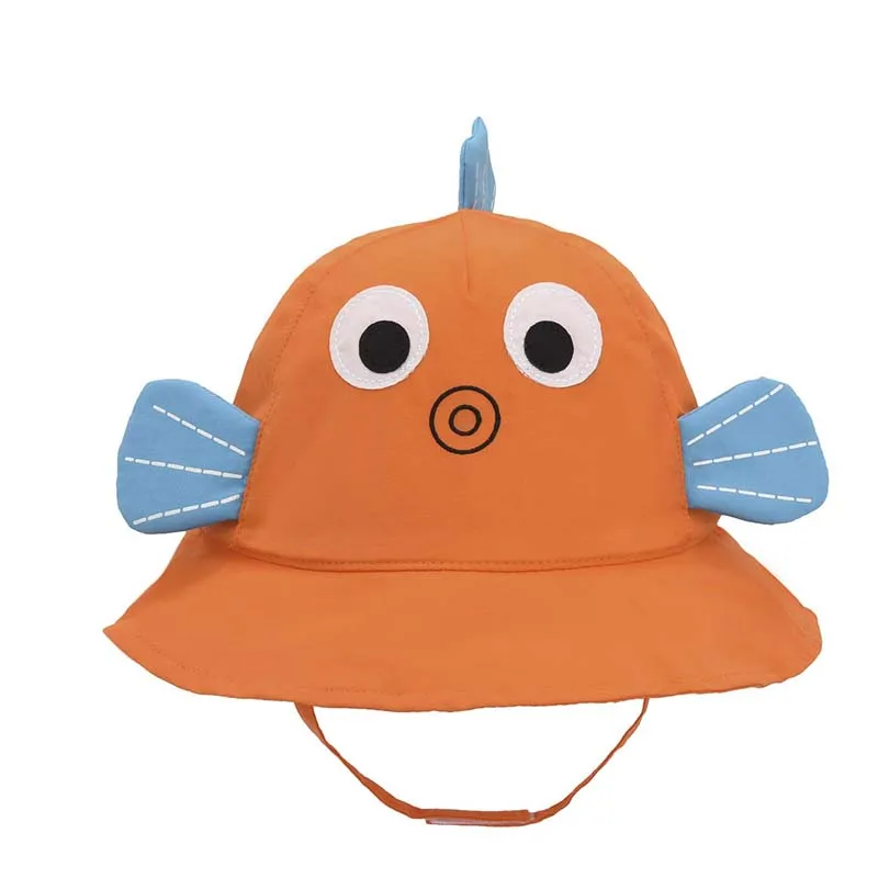 Best подарок маленьких животные детские Защита от Солнца шляпа уличная шляпа с подбородком ремень дышащий 50+ UPF - Цвет: Оранжевый