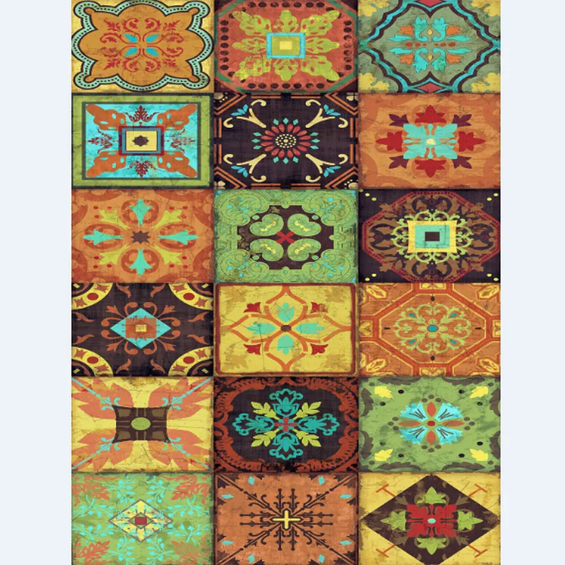 Богемный стиль гостиная Большой ковер скандинавский журнальный столик спальня йога ковер Американский ковер бархат Печатный нескользящий коврик на заказ