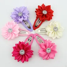 New 2017 high quality polygonal flower hair clips baby girl hairwear baby&kids hairpins children hair accessories